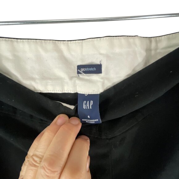 Gap Women's Black A-Line Skirt Back Zipper Stretch Whimsygoth Neutral - Picture 4 of 6